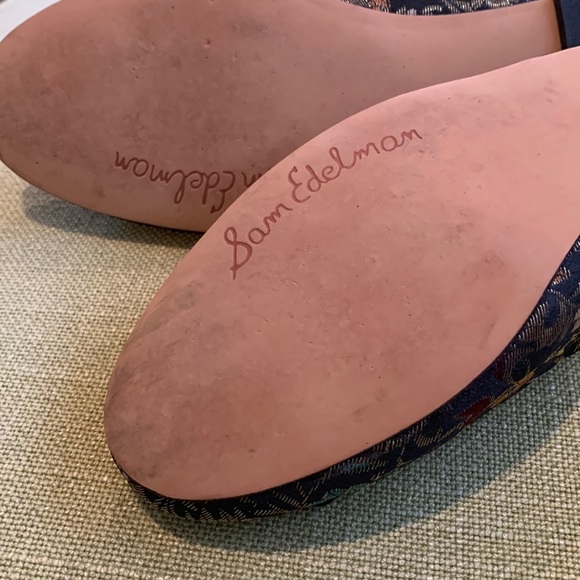 Sam Edelman Felicia Flats Embroidered - Black and Metallic Colors - Picture 3 of 4